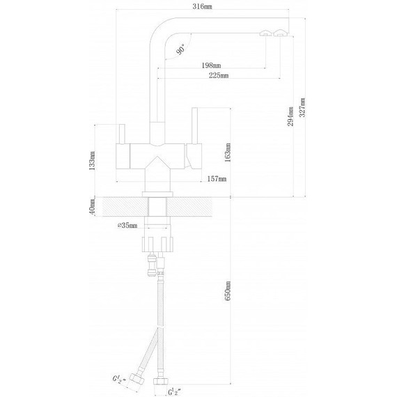 Смеситель для кухни Florentina Арес FL 333.19H.2123.105, коричневый, Цвет производителя: коричневый - 3 Смеситель для кухни Florentina Арес FL 333.19H.2123.105, коричневый, Цвет производителя: коричневый фото 3
