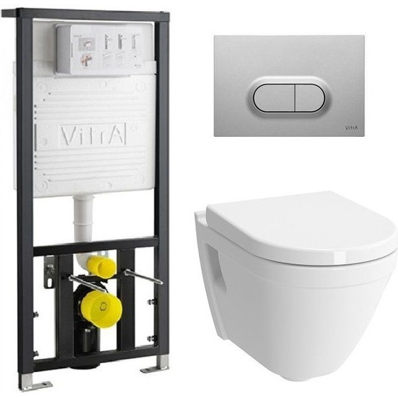 Инсталляция с подвесным унитазом Vitra S50 5 в 1 9003B003-7201 фото 