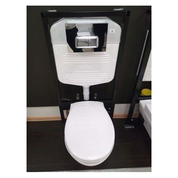 Унитаз подвесной с инсталляцией Vitra NORMUS 9773B003-7200 5 в 1 фото 2