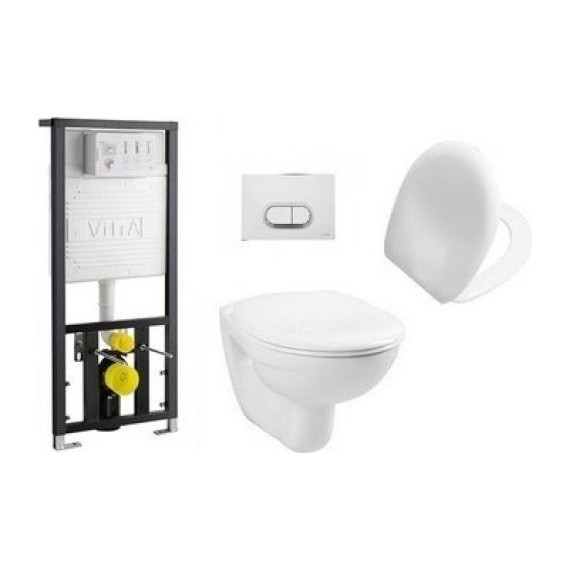 Унитаз подвесной с инсталляцией Vitra NORMUS 9773B003-7203 5 в 1 фото 2