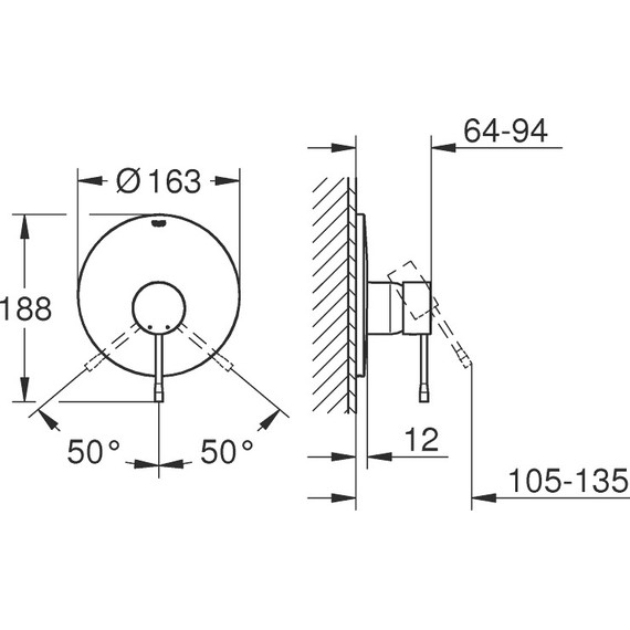 Смеситель для душа Grohe Essence New 19286DL1, теплый закат матовый фото 2