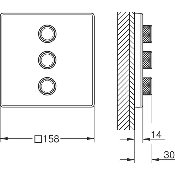 Переключатель на 3 положения Grohe Grohtherm SmartControl 29158LS0, белая луна - 2 Переключатель на 3 положения Grohe Grohtherm SmartControl 29158LS0, белая луна фото 2