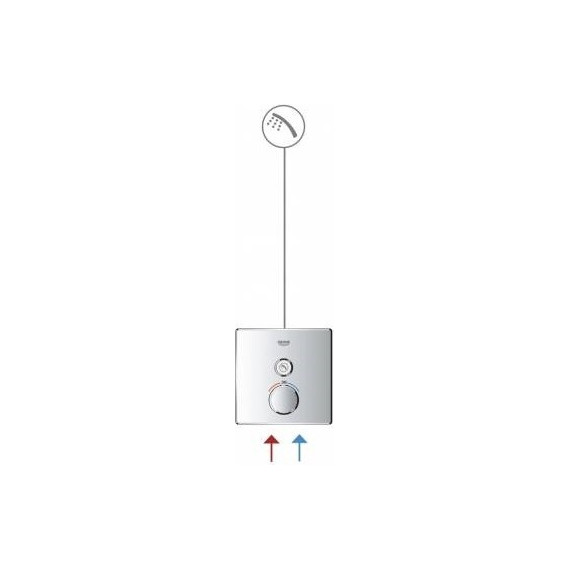 Смеситель для душа с термостатом Grohe Grohtherm SmartControl 29123000 фото 5