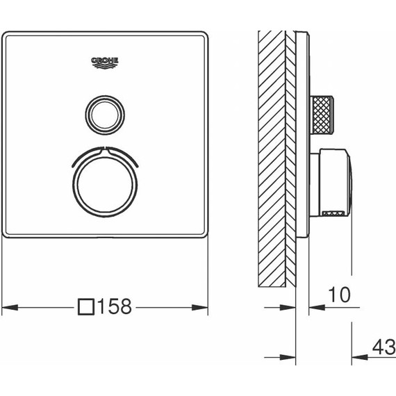 Смеситель для душа Grohe Grohtherm SmartControl 29147000 фото 4