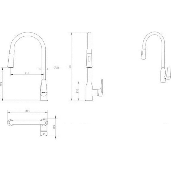 Смеситель для кухни Bravat Arden F7362395CP-ENG - 5 Смеситель для кухни Bravat Arden F7362395CP-ENG фото 5