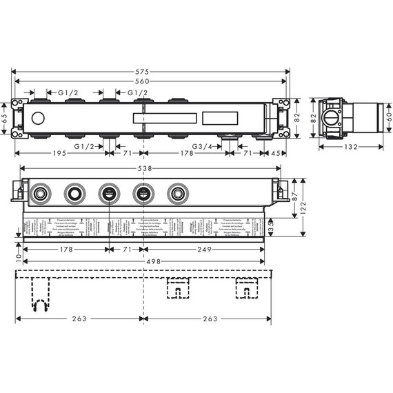 Скрытая часть Hansgrohe RainSelect 15311180 - 2 Скрытая часть Hansgrohe RainSelect 15311180 фото 2