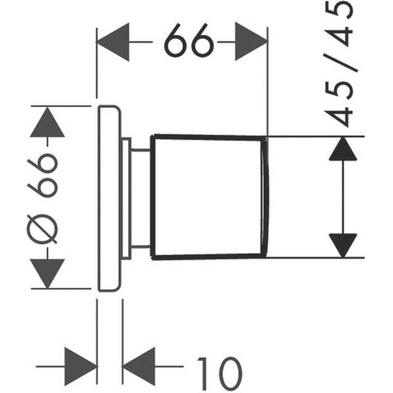 Вентиль Hansgrohe Metris 31677000 - 2 Вентиль Hansgrohe Metris 31677000 фото 2