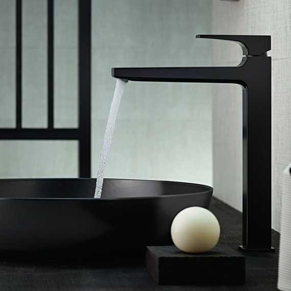 Смеситель для раковины высокий Hansgrohe Metropol 260 32512670, черный - 2 Смеситель для раковины высокий Hansgrohe Metropol 260 32512670, черный фото 2