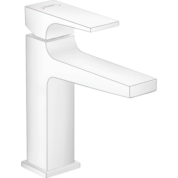 Смеситель для раковины Hansgrohe Metropol 110 32507700, белый фото 