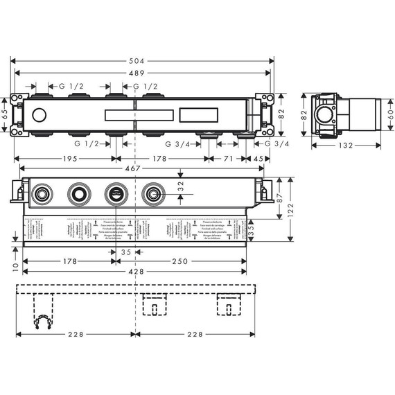 Скрытая часть Hansgrohe RainSelect 15310180 - 2 Скрытая часть Hansgrohe RainSelect 15310180 фото 2