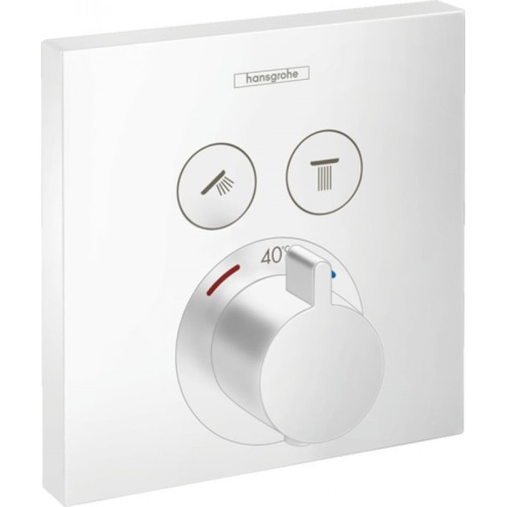 Термостат для душа с термостатом Hansgrohe Shower Select 15763700, белый фото 