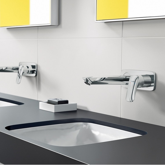 Смеситель для раковины настенный Hansgrohe Talis E 71734000 фото 4