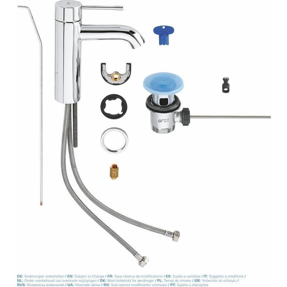 Смеситель для раковины Grohe Essence New 23589001 - 4 Смеситель для раковины Grohe Essence New 23589001 фото 4