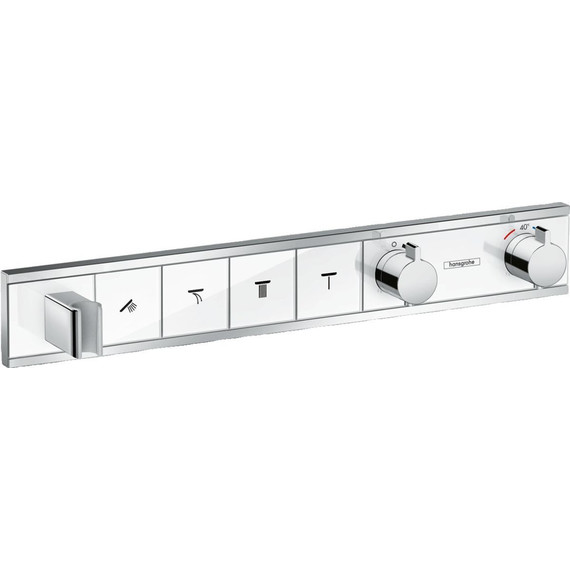 Смеситель для душа с термостатом Hansgrohe RainSelect 15357400, белый/хром фото 