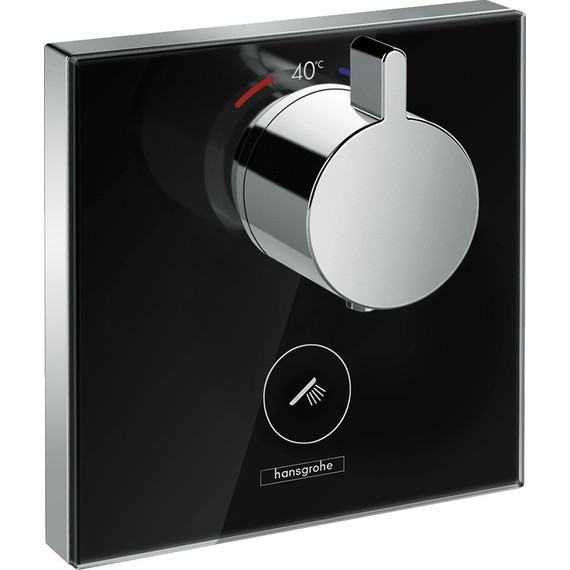 Термостат для душа Hansgrohe ShowerSelect Highflow 15735600, черный/хром фото 