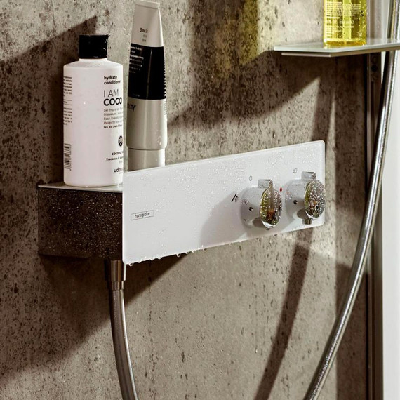 Смеситель для душа с термостатом Hansgrohe ShowerTablet 350 13102400, белый/хром фото 3