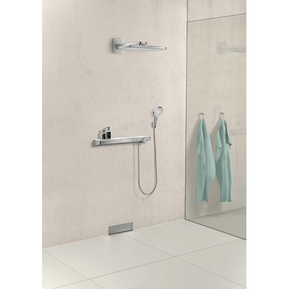 Смеситель для душа с термостатом Hansgrohe ShowerTablet Select 700 13184400, белый/хром - 2 Смеситель для душа с термостатом Hansgrohe ShowerTablet Select 700 13184400, белый/хром фото 2