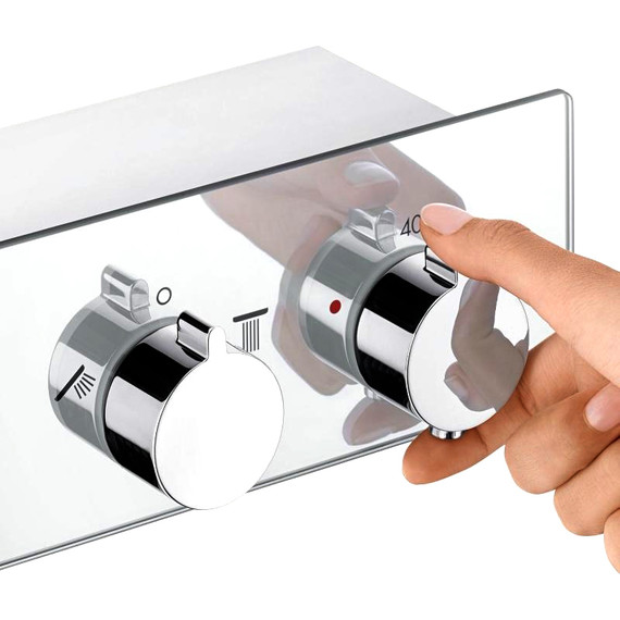 Смеситель для ванны с термостатом Hansgrohe ShowerTablet 350 13107000 фото 3