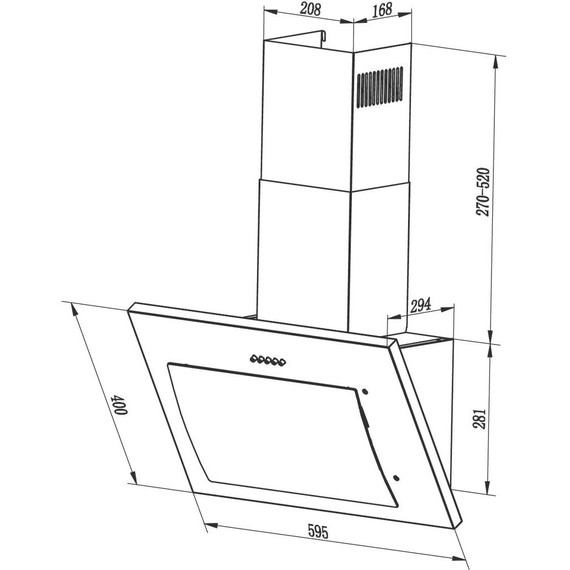 Вытяжка Lex Mika GS 600 White CHTI000339 (белое стекло) - 6 Вытяжка Lex Mika GS 600 White CHTI000339 (белое стекло) фото 6