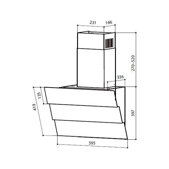 Вытяжка Lex Rio GS 600 Black CHTI000371 (чёрное стекло) фото 2