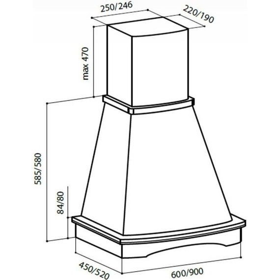Вытяжка Lex Astoria 600 White RUVI000402 - 9 Вытяжка Lex Astoria 600 White RUVI000402 фото 9