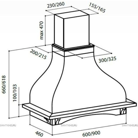 Вытяжка Lex Parma 600 Ivory RUVI000432 - 10 Вытяжка Lex Parma 600 Ivory RUVI000432 фото 10