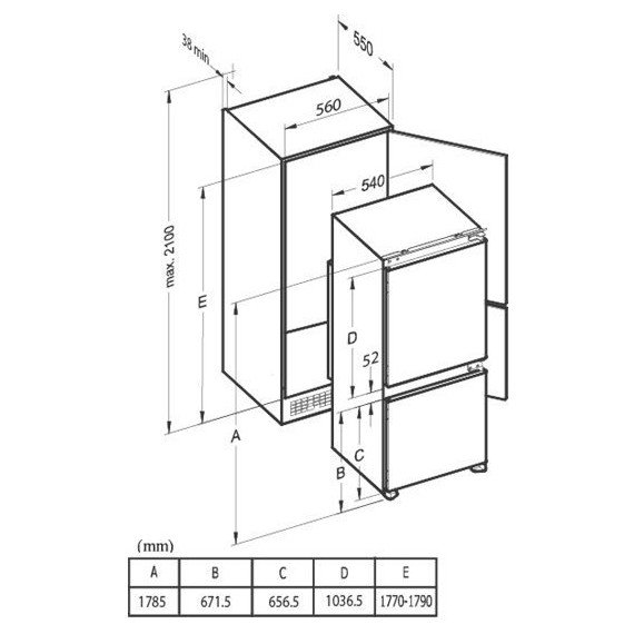 Встраиваемый двухкамерный холодильник Zigmund & Shtain BR 03.1772 SX - 9 Встраиваемый двухкамерный холодильник Zigmund & Shtain BR 03.1772 SX фото 9