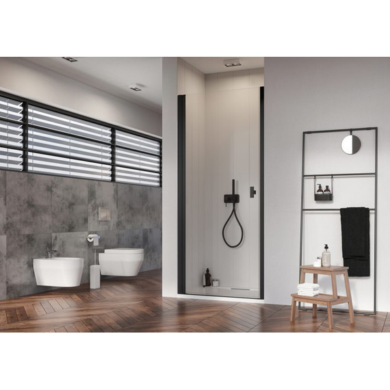 Душевая дверь Radaway Nes 8 Black DWJ I 90 см 10076090-54-01L (стекло 8 мм), черный/прозрачное - 4 Душевая дверь Radaway Nes 8 Black DWJ I 90 см 10076090-54-01L (стекло 8 мм), черный/прозрачное фото 4