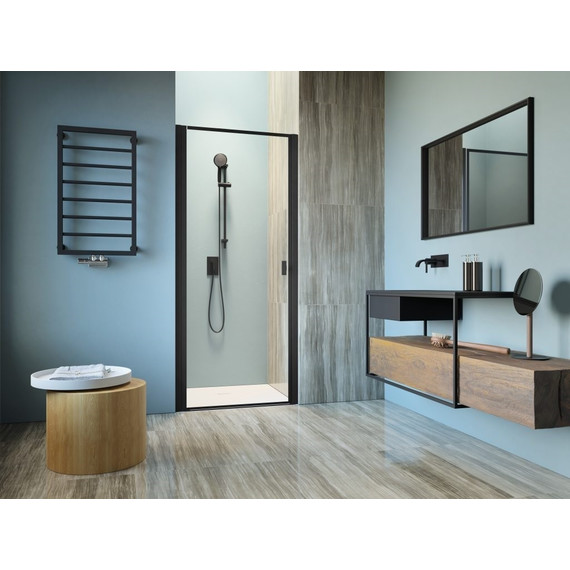 Душевая дверь Radaway Nes 8 Black DWJ I Frame 90 см 10076090-54-56L (стекло 8 мм), черный/прозрачное - 2 Душевая дверь Radaway Nes 8 Black DWJ I Frame 90 см 10076090-54-56L (стекло 8 мм), черный/прозрачное фото 2