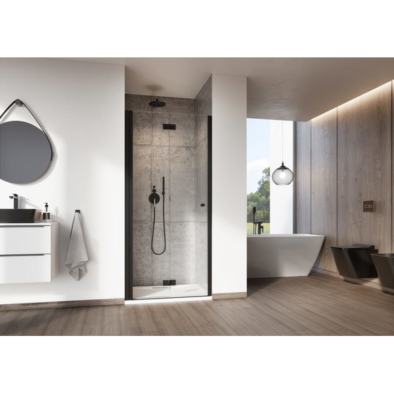 Душевая дверь Radaway Nes Black DWB 90 см 10029090-54-01L, черный/прозрачное фото 2