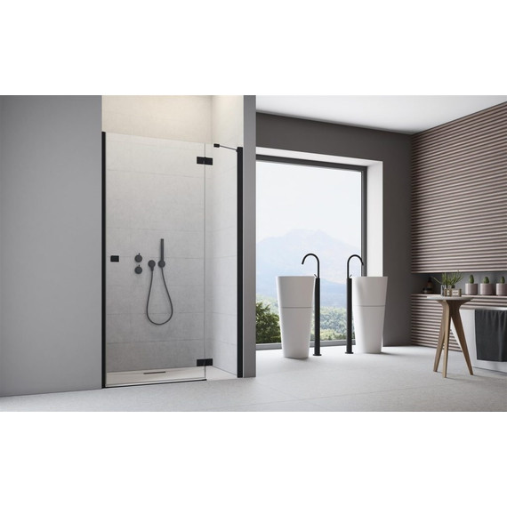 Душевая дверь Radaway Essenza New Black DWJ 90 см 385013-54-01R, черный/прозрачное - 4 Душевая дверь Radaway Essenza New Black DWJ 90 см 385013-54-01R, черный/прозрачное фото 4