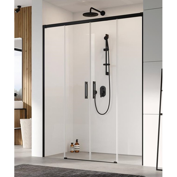 Душевая дверь Radaway Idea Black DWD 180 см 387128-54-01, черный/прозрачное фото 