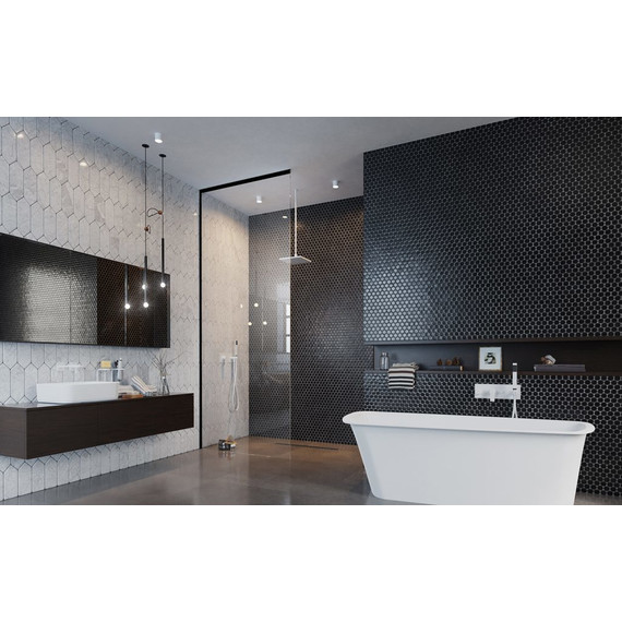 Душевая перегородка Radaway Modo X Black II 120х200 см 389324-54-01 (стекло 10 мм), черный/прозрачное фото 4