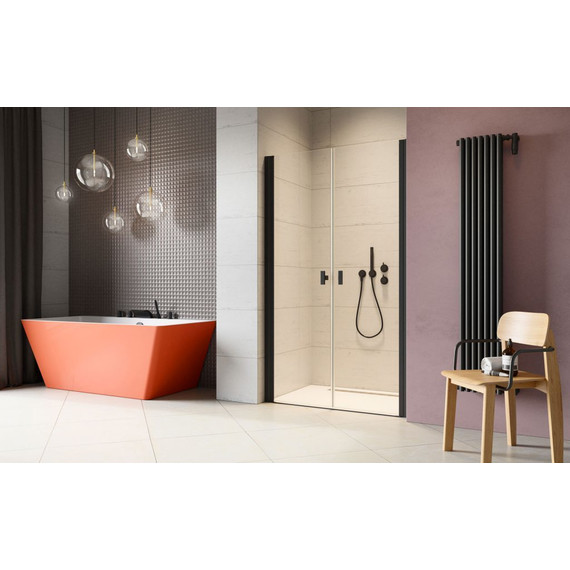 Душевая дверь Radaway Nes 8 Black DWD I 35L+55R 90 см (стекло 8 мм), черный/прозрачное - 2 Душевая дверь Radaway Nes 8 Black DWD I 35L+55R 90 см (стекло 8 мм), черный/прозрачное фото 2