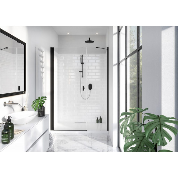 Душевая дверь Radaway Nes Black DWS 110 см 10028110-54-01L, черный/прозрачное - 4 Душевая дверь Radaway Nes Black DWS 110 см 10028110-54-01L, черный/прозрачное фото 4