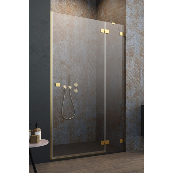 Душевая дверь Radaway Essenza Pro Gold DWJ 100 см 10099100-09-01R, золото/прозрачное фото 