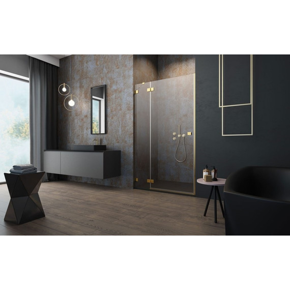 Душевая дверь Radaway Essenza Pro Gold DWJ 100 см 10099100-09-01L, золото/прозрачное - 2 Душевая дверь Radaway Essenza Pro Gold DWJ 100 см 10099100-09-01L, золото/прозрачное фото 2