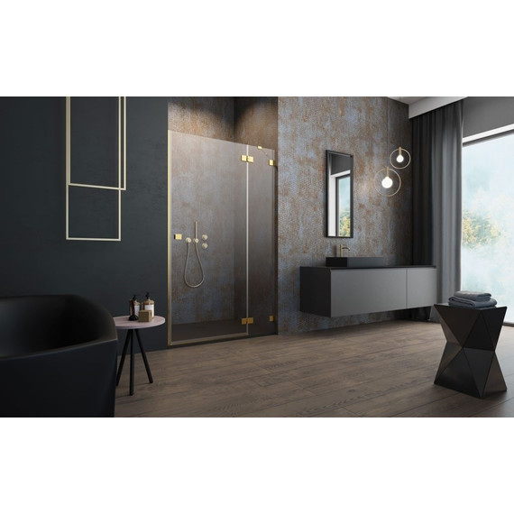 Душевая дверь Radaway Essenza Pro Gold DWJ 110 см 10099110-09-01R, золото/прозрачное - 2 Душевая дверь Radaway Essenza Pro Gold DWJ 110 см 10099110-09-01R, золото/прозрачное фото 2