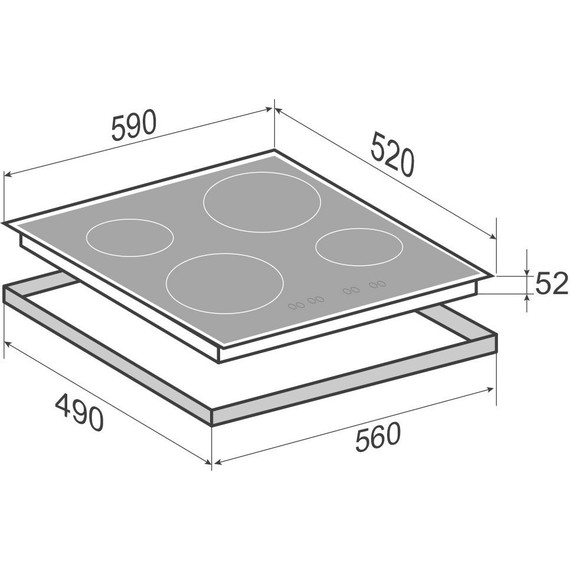 Электрическая варочная поверхность Zigmund & Shtain CN 37.6 B - 5 Электрическая варочная поверхность Zigmund & Shtain CN 37.6 B фото 5