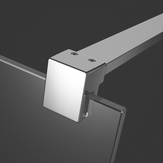 Душевая перегородка Radaway Euphoria Walk-in I 140х200 см (стекло 8 мм), хром/прозрачное фото 2