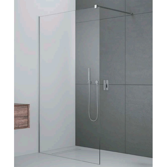 Душевая перегородка Radaway Modo X II 100х200 см 389304-01-01 (стекло 10 мм), хром/прозрачное фото 
