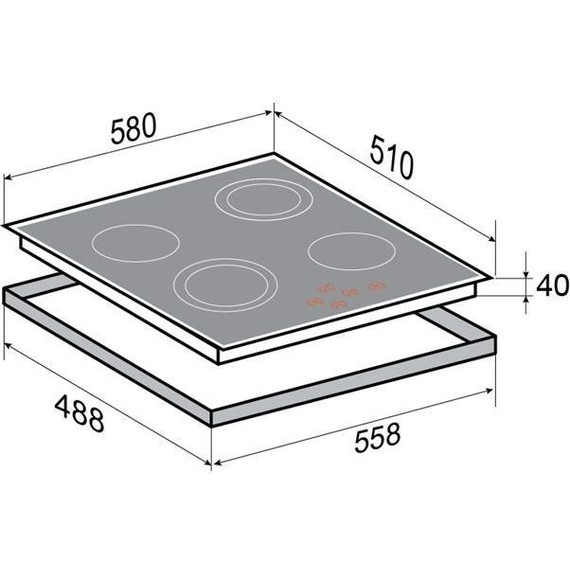 Электрическая варочная поверхность Zigmund & Shtain CNS 259.60 WX фото 2