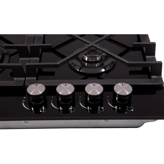 Газовая варочная поверхность Zigmund & Shtain MN 175.61 B (чёрное стекло) фото 4