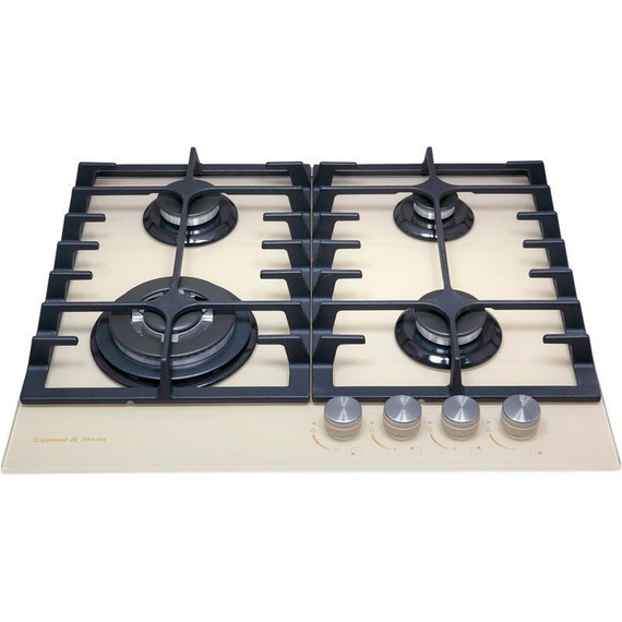 Газовая варочная поверхность Zigmund & Shtain MN 197.61 I (бежевое стекло) фото 2