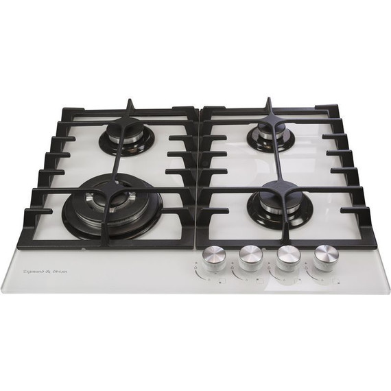 Газовая варочная поверхность Zigmund & Shtain MN 197.61 W (белый стекло) фото 2