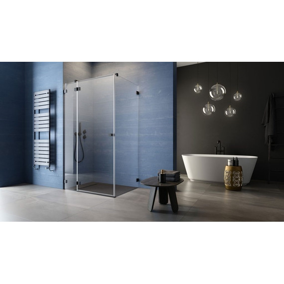 Душевое ограждение Radaway Essenza Pro Black KDJ 120х100 см L, черный/прозрачное фото 2