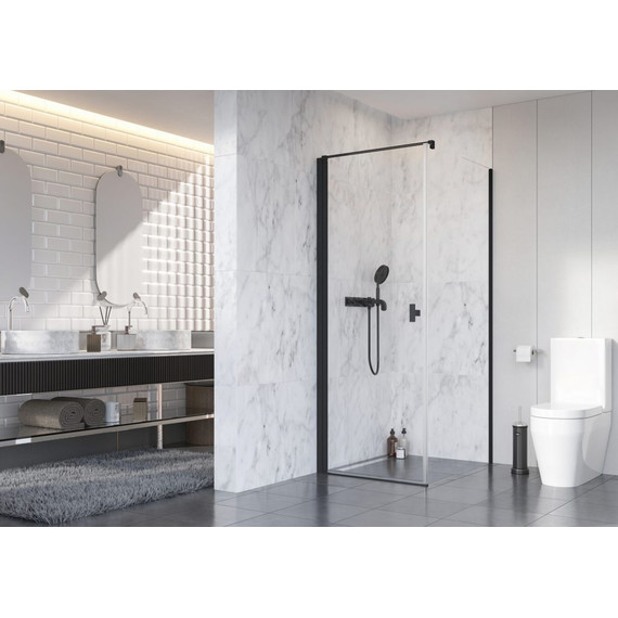 Душевое ограждение Radaway Nes Black KDJ I + S1 100х75 см L, черный/прозрачное - 2 Душевое ограждение Radaway Nes Black KDJ I + S1 100х75 см L, черный/прозрачное фото 2