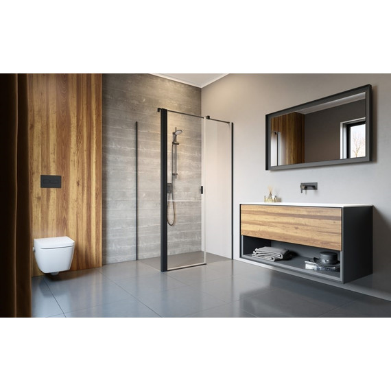 Душевое ограждение Radaway Nes Black KDS II + S2 120х80 см R, черный/прозрачное фото 2