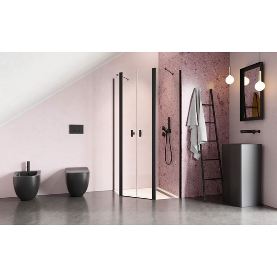 Душевое ограждение Radaway Nes Black PTD 90х90 см, черный/прозрачное фото 2