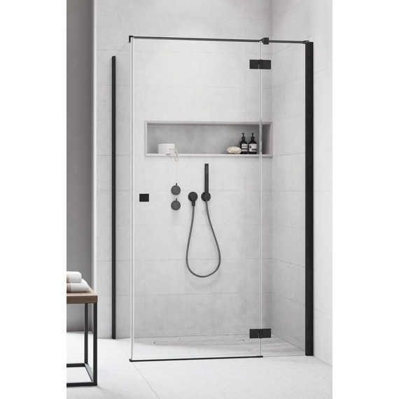 Душевое ограждение Radaway Essenza New Black KDJ 100х75 см R, черный/прозрачное фото 